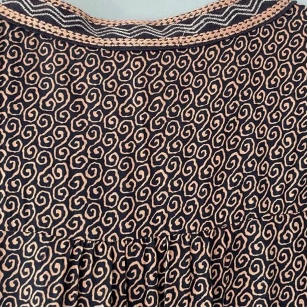THML Anthropologie Tank Top Size XL Multicolor Embroider Sleeveless VNeck Tassel - Picture 5 of 6